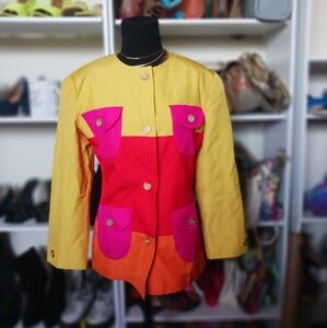 Bill Blass Colorblock Vintage Blazer
